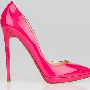 Christian Louboutin Pigalle Plato Sz 38 Hot Pink
